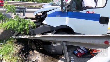 Sürücü aracın kontrolünü kaybetti