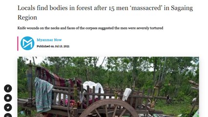 미얀마군 또 민간인 집단학살..."사망자 9백 명 넘어" / YTN