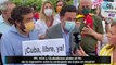 PP, VOX y Ciudadanos piden el fin de la represión ante la embajada de Cuba en Madrid