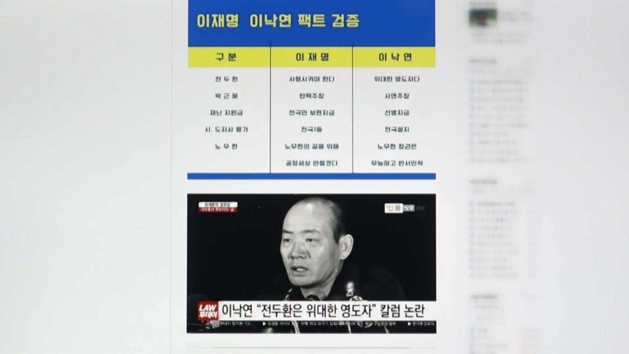 [팩트와이] "전두환은 위대한 영도자"？...與 1·2위 쟁점 팩트체크 / YTN