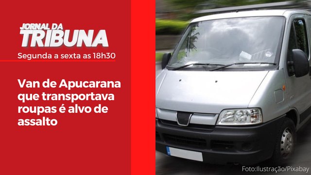 Van de Apucarana que transportava roupas é alvo de assalto