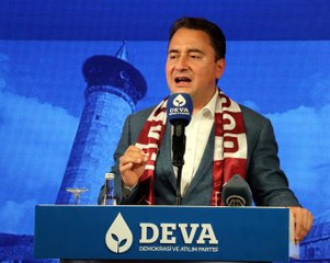 DEVA Partisi Genel Başkanı Babacan, Hatay'da partisinin ilçe kongrelerine katıldı