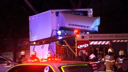 Truck driver involved in police crash testifies against former boss