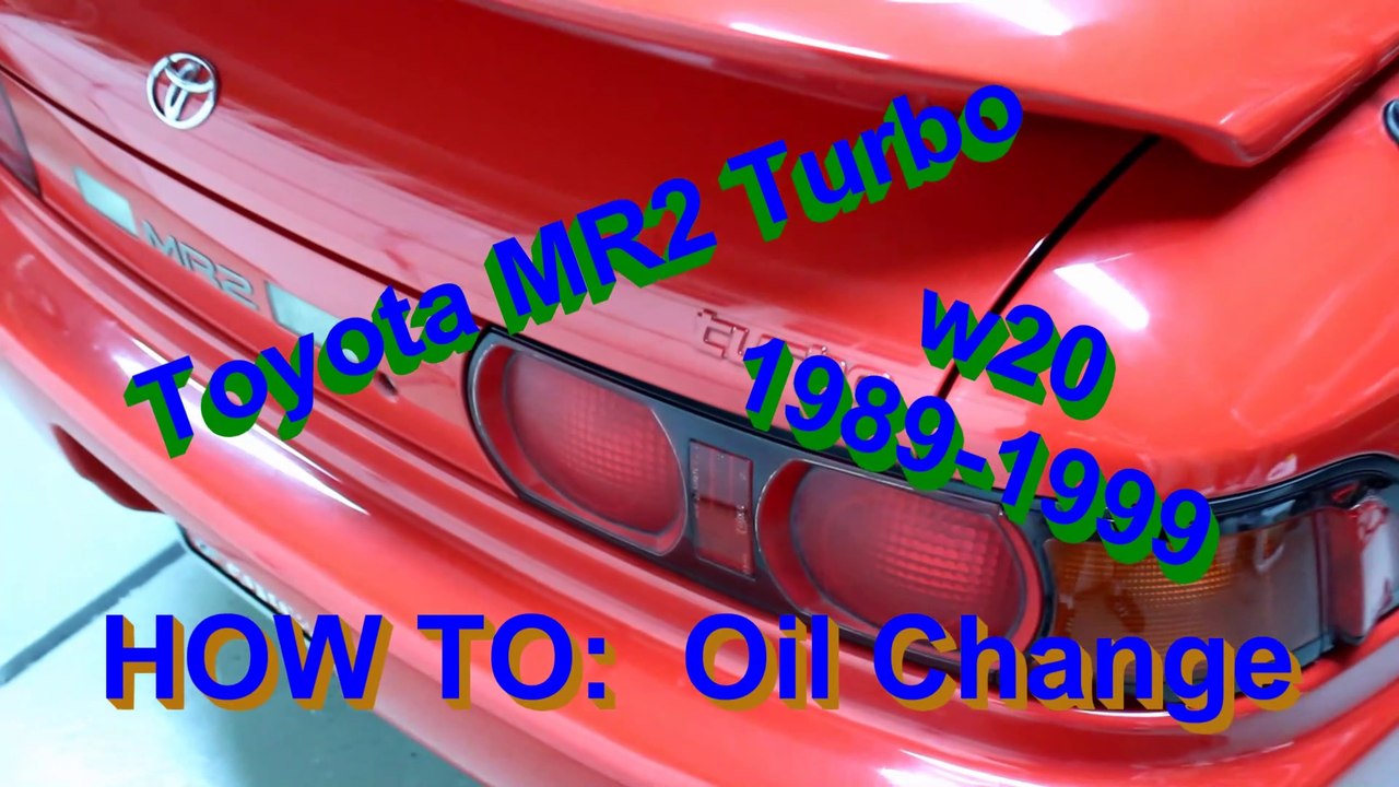 Toyota MR2 Oil Change video Dailymotion