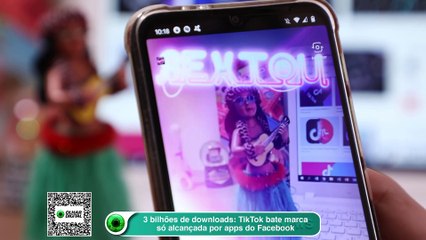 3 bilhões de downloads- TikTok bate marca só alcançada por apps do Facebook