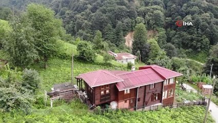 Rize'de ilginç yöntem...Yaptığı ahşap ev yetmeyince 70 yıllık serenderi evine ekledi