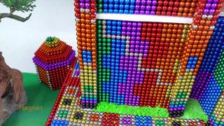 DIY - Build Rainbow Castle and Playground For Hamster From Magnetic Balls ( Satisfying ) - ASMR