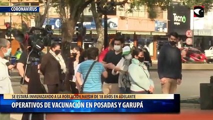 Operativos de vacunación en Posadas y Garupá
