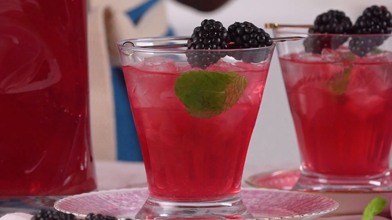 Blackberry-Mint Sparkler