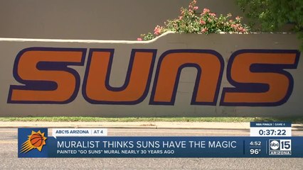 'Go Phoenix Suns' mural takes on new meaning during NBA Finals run