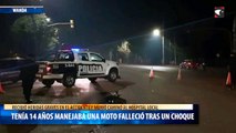 Adolescente de 14 años que manejaba una moto falleció tras un choque en Wanda