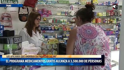 El programa Medicamentos Gratis alcanza a 3.500.000 de personas que ahorran $4.200