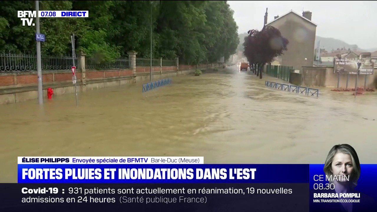 La ville de Bar-le-Duc touchée par des inondati...