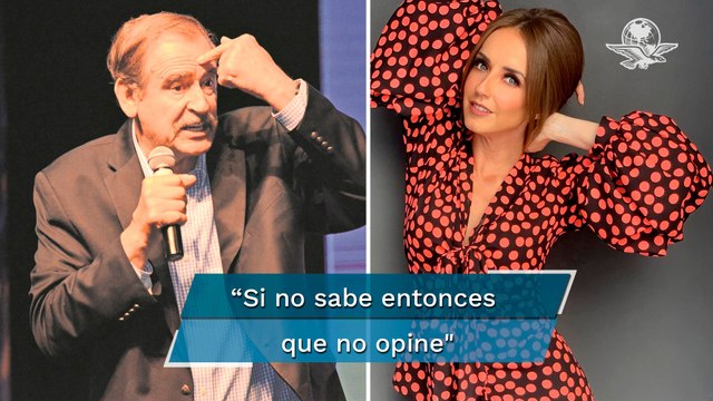 Jimena Pérez La Choco arremete contra Vicente Fox: si no sabe que no opine