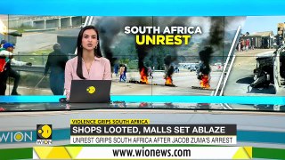 South Africa deploys army to quell violence after Jacob Zuma arrest _ Pro-Zuma Protests _ World News