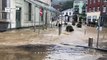 Inondations en Belgique: les rues de Spa complètement sous les eaux
