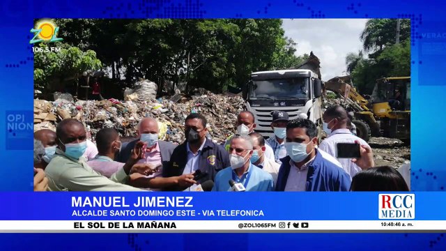 Manuel Jiménez habla sobre la intervención al vertedero a cielo abierto a la orillas del Ozama
