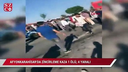 Afyonkarahisar'da zincirleme kaza 1 ölü