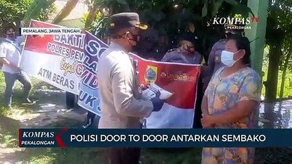 Polres Pemalang Door to Door Antarkan Sembako