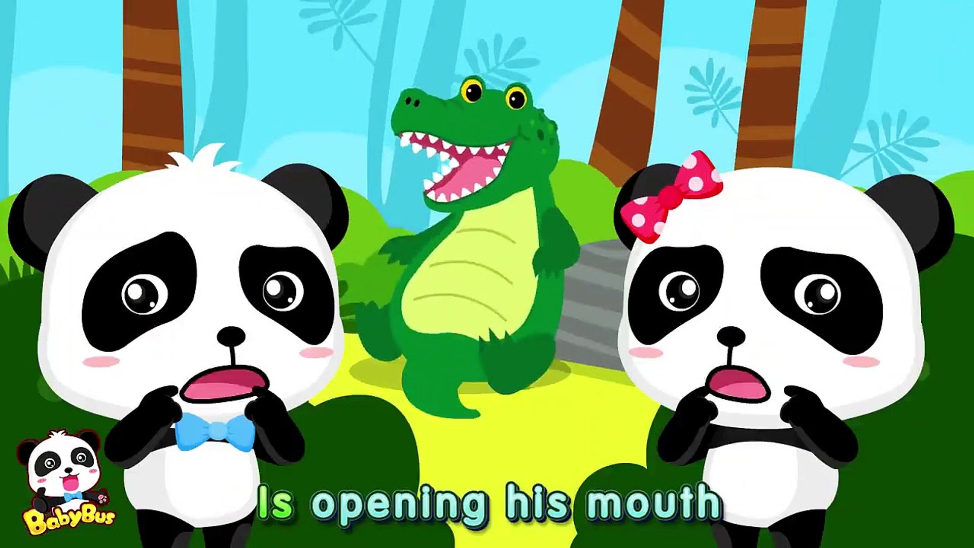 ❤ Wild Animals: Crocodile & The Bird | Learn Animals | Nursery Rhymes |  Kids Songs | BabyBus - video Dailymotion