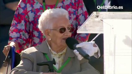 Araceli, primera vacunada en España, interviene en el homenaje de Estado a las víctimas del coronavirus