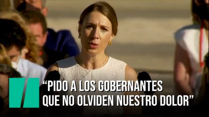 María Díaz: "Pido a los gobernantes que no olviden nuestro dolor"