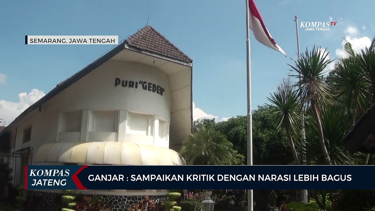 Ganjar : Sampaikan Kritik Dengan Narasi Lebih Bagus