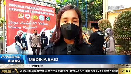 LIVE Report Kapolri Meninjau Langsung Pelaksanaan Vaksinasi Mahasiswa