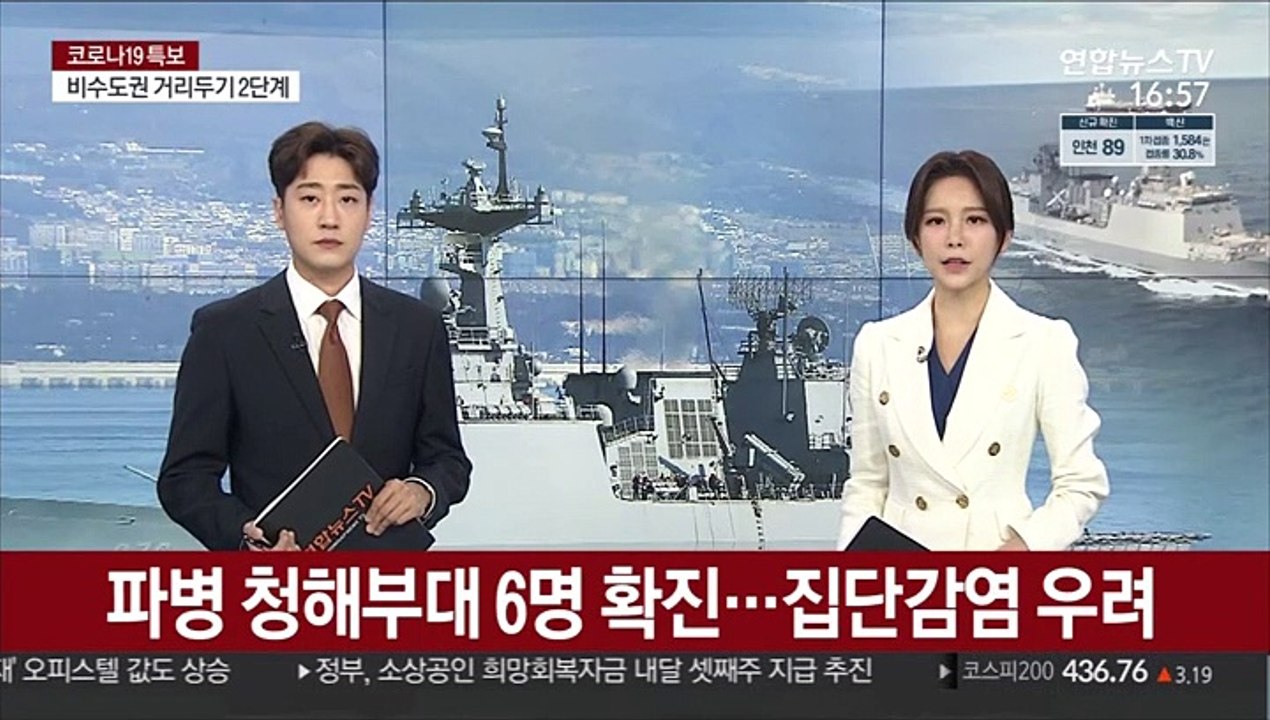 해외 파병 청해부대서 6명 확진…집단감염 우려