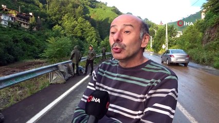 Rize’de selin bıraktığı tahribat gün ağarınca ortaya çıktı