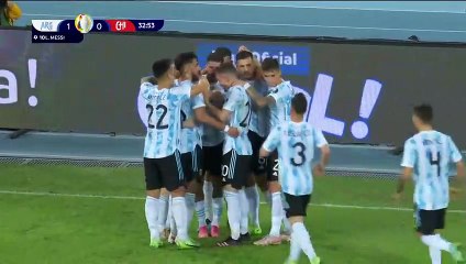 Lionel Messi's stunning free-kick  goal for Argentina vs Chile in Copa America 2021