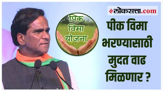 पीक विमा भरण्यासाठी मुदत वाढ देण्यासाठी केंद्र सकारात्मक; राज्याने यासंबंधी प्रस्ताव पाठवावा
