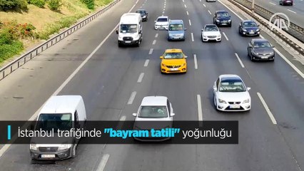 İstanbul trafiğinde "bayram tatili" yoğunluğu