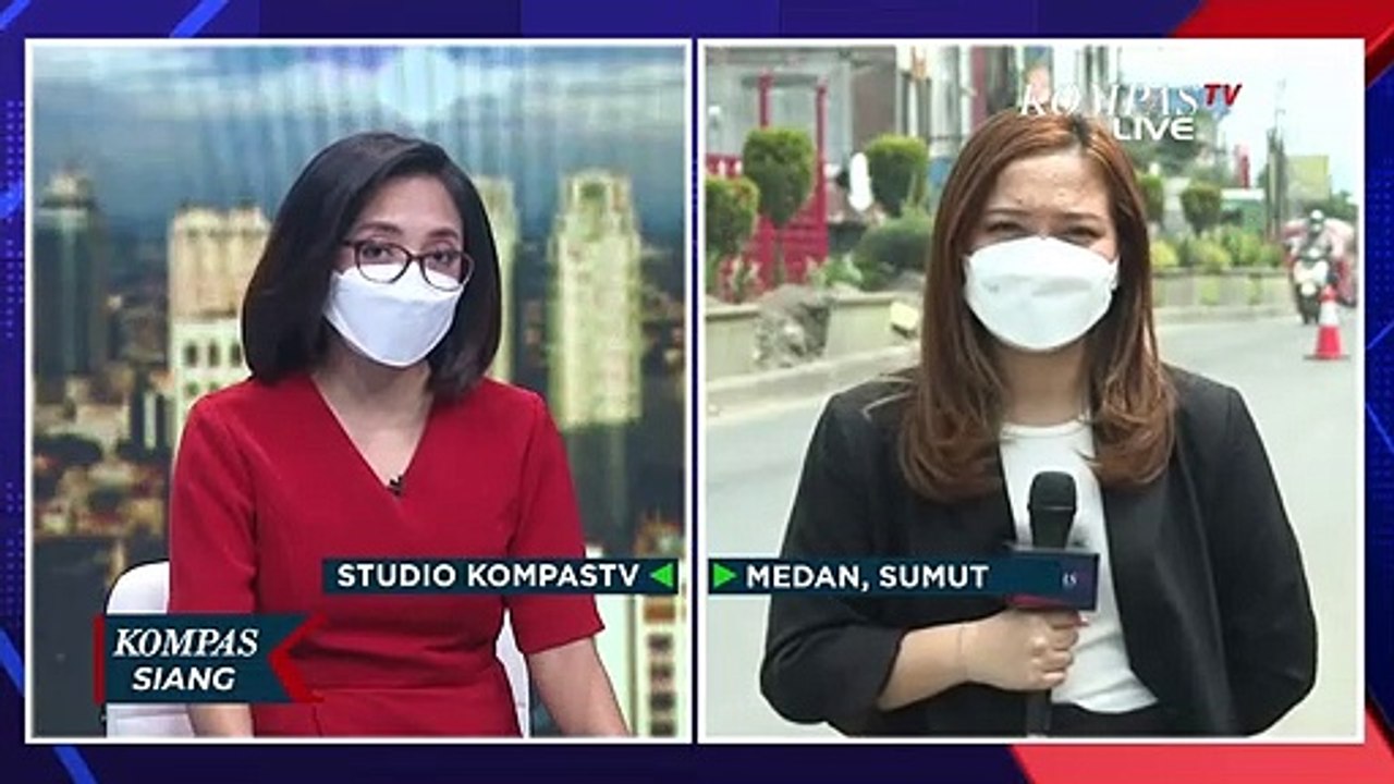 Macet, Penyekatan PPKM Darurat di Medan Dibuka...