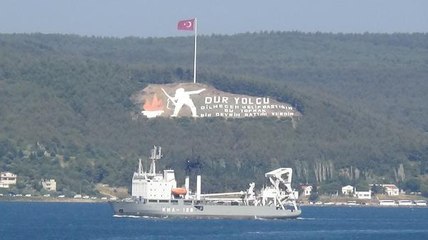 RUS ASKERİ KURTARMA GEMİSİ, ÇANAKKALE BOĞAZI'NDAN GEÇTİ