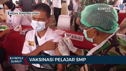 Vaksinasi Untuk Pelajar SMP Digelar di Medan