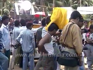 Sridevi and Shah Rukh Khan on the sets of Army