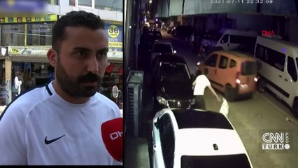 Ara sokağa hızla dalan otomobil dehşet saçtı