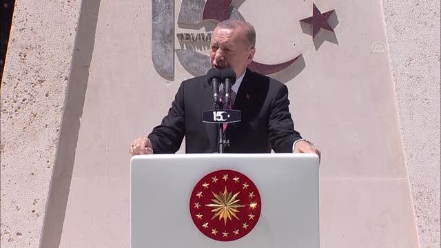 Cumhurbaşkanı Erdoğan: 15 Temmuz; milletin, milli iradenin, demokrasiye gönül verenlerin zaferidir