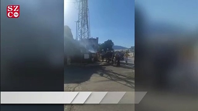 Trafo bomba gibi patladı, yangın çıktı, elektrikli aletler bozuldu