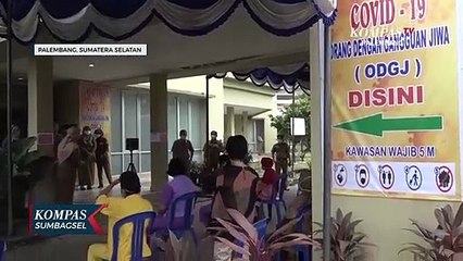 ODGJ Di RS Ernaldi Bahar Palembang Divaksin Covid-19
