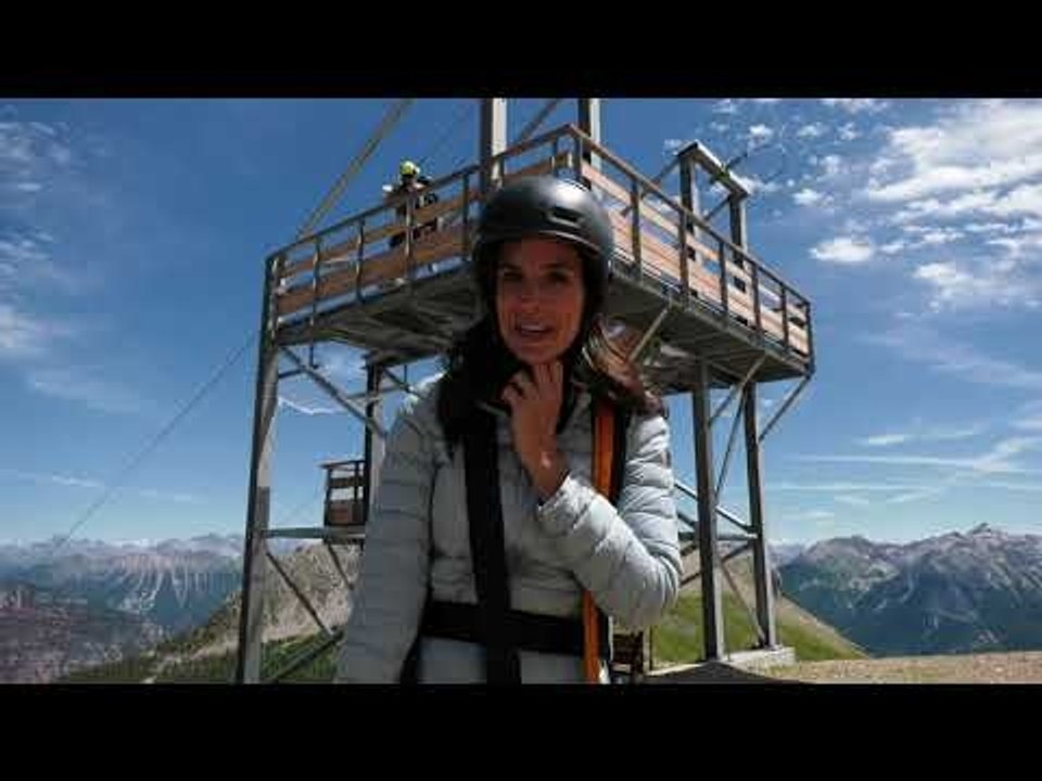 Vidéo "J'ai testé pour vous" : La tyrolienne à Serre Chevalier