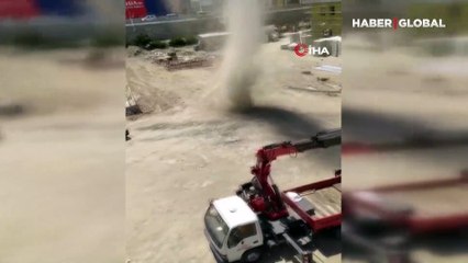 Vincin tepesinde hortuma yakalandı! İşçilerin panik anları kamerada