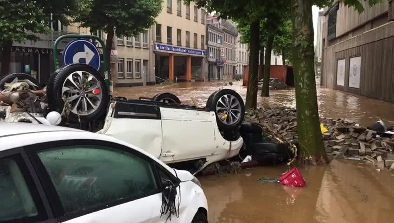 Inondations : situation toujours dramatique à Verviers