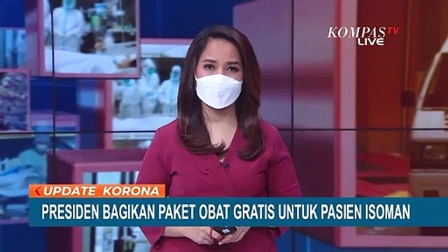 Presiden Jokowi Bagikan 300 Ribu Paket Obat untuk Pasien Isoman