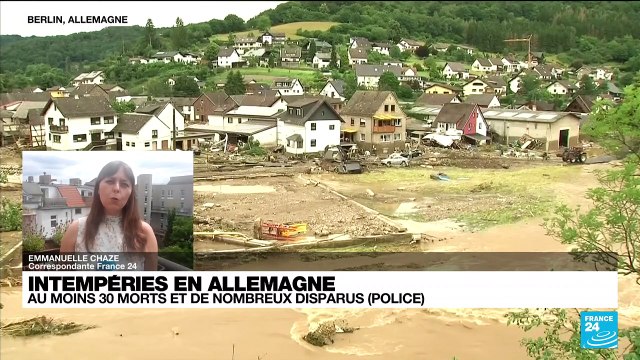 Plus de 30 morts dans des intempéries en Allemagne, de nombreux disparus