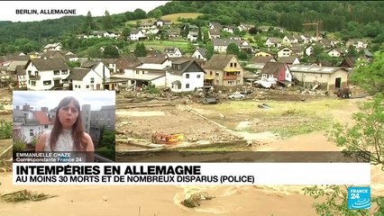 Plus de 30 morts dans des intempéries en Allemagne, de nombreux disparus