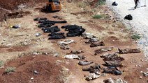 Afrin'de bulunan toplu mezardan çıkarılan cansız beden sayısı 68'e yükseldi