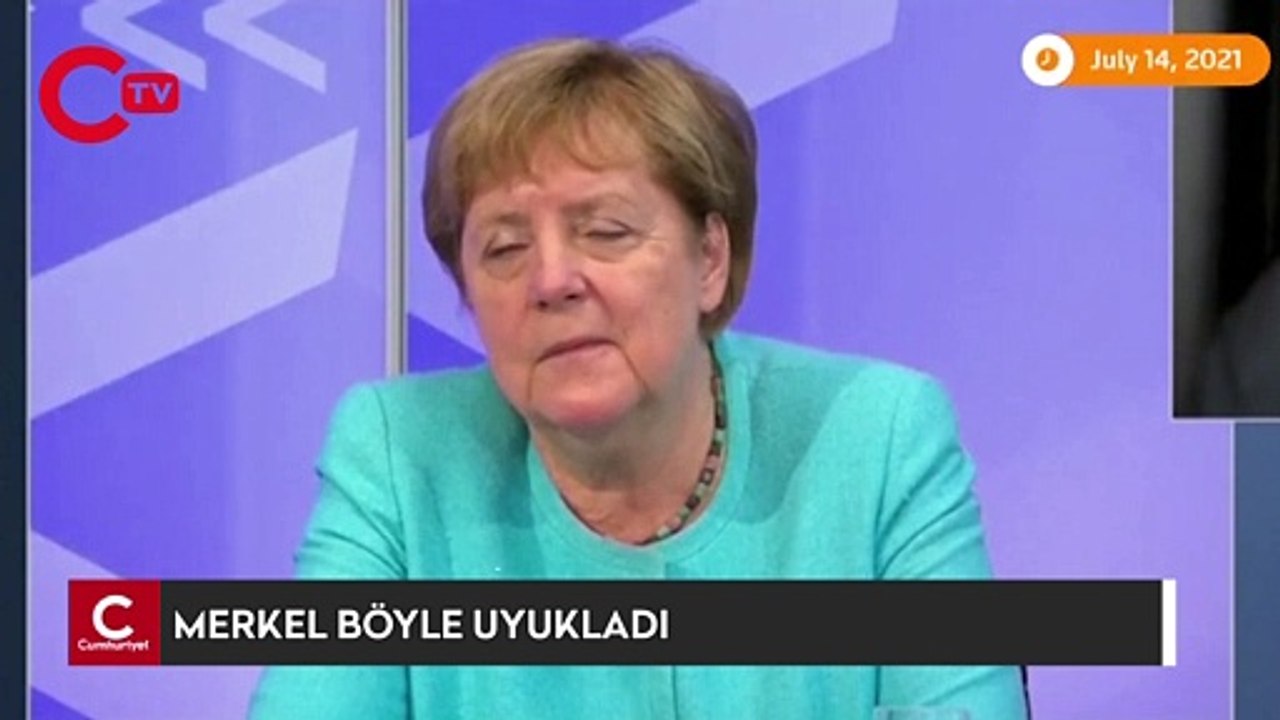 Merkel böyle uyukladı