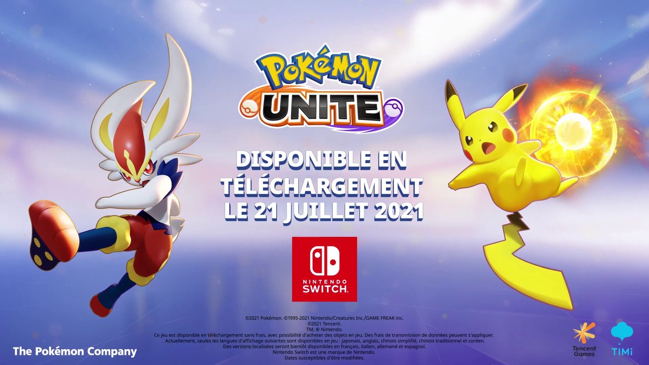 Pokémon Unite - Date de sortie Switch